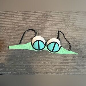Rue bleu rue 21 Mint Green push up Bikini top XS